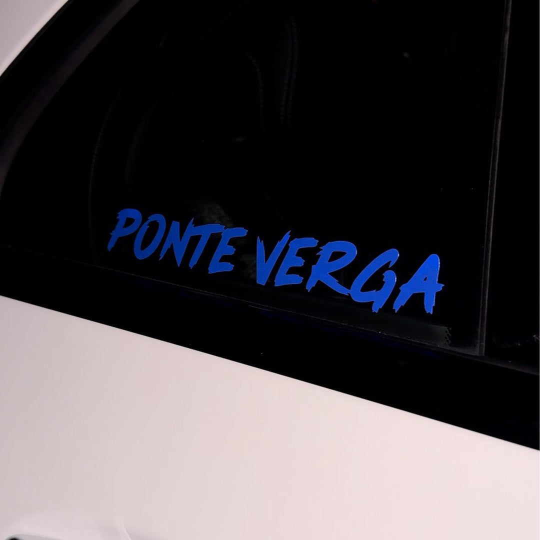 Ponte verga car decal