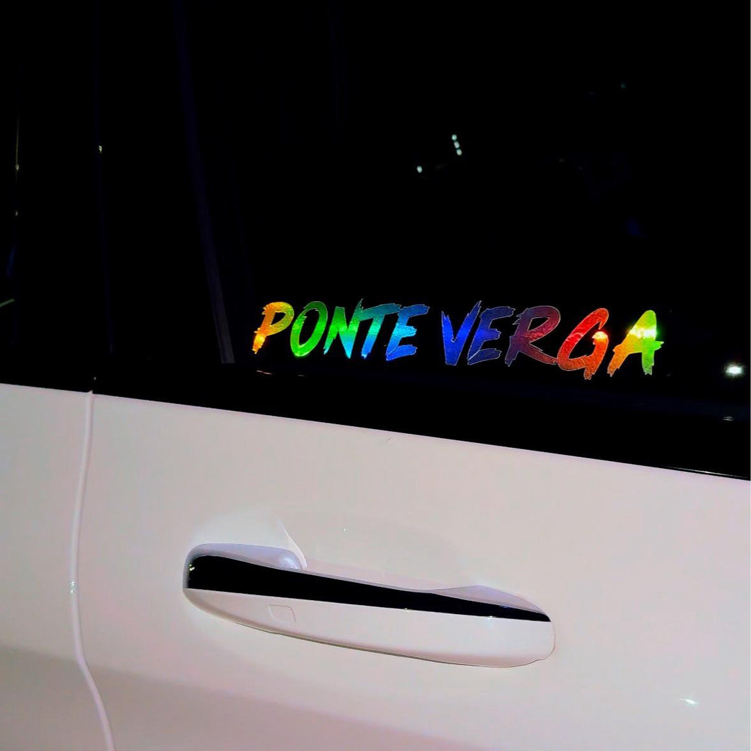 Ponte verga car decal