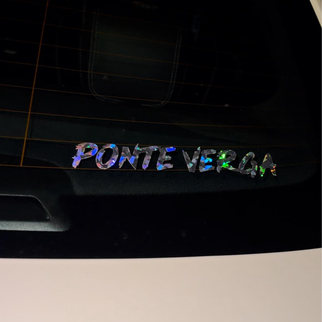 Ponte verga car decal