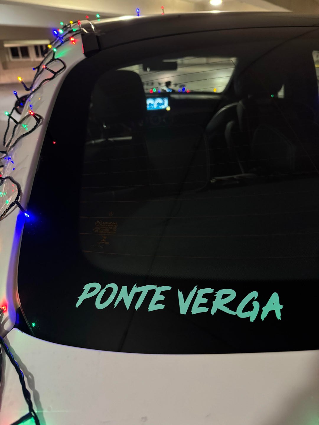 Ponte verga car decal