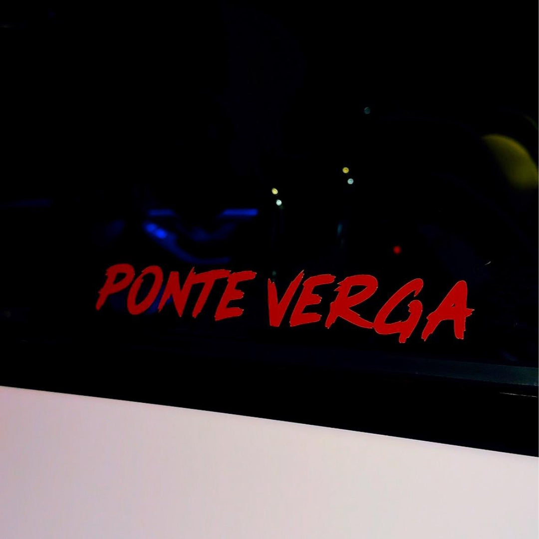 Ponte verga car decal